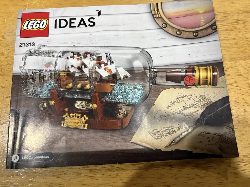 NUEVO LIBRO DE INSTRUCCIONES SOLO LEGO IDEAS ENVÍO EN BOTELLA 21313 SIN LADRILLO SIN PIEZAS Foto 1 de 1