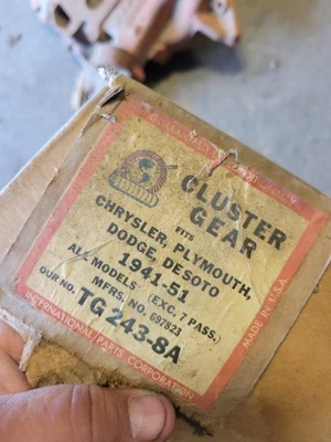 Chrysler Plymouth Dodge de Soto Cluster Gear TG 243-8A 697823 42 50 1941-1951 Foto 1 de 4