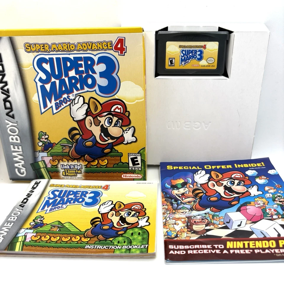 GBA Super Mario Advance 4: Super Mario Bros 3 Game Boy Advance en caja original Foto 1 de 1