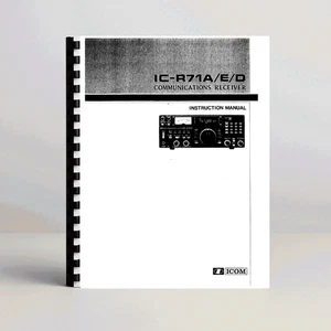 Icom IC-R71A Instruction manual - Picture 1 of 1