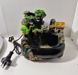 Tabletop Fountain Indoor Rockery Desktop Mountain Waterfall Ornament Tested Work - Bild 1 von 16
