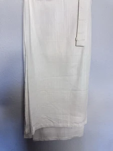 Ikea Ritva weiß Gardine Panel 1 Paar 57x98" Baumwollmischung Vorhänge mit Raffbändern  - Bild 1 von 5