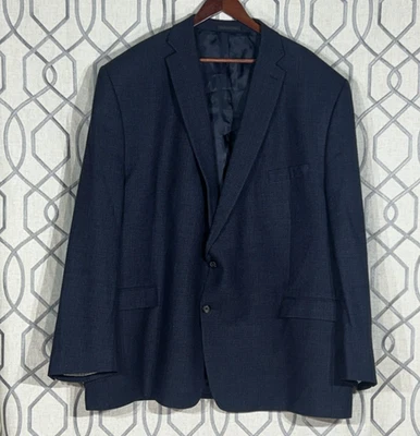 Lauren Ralph Lauren Men's Sport Coat Blazer Two Button Navy Twill Wool Size 58L - Image 1 of 4