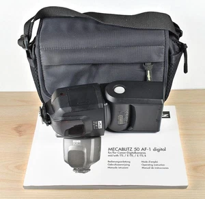 Metz Mecablitz 50 AF-1 Digital Electric Flash For Canon - Picture 1 of 6