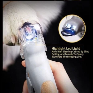 Profi Haustier Nagelknipser mit LED Licht Katze & Hund Zehennagelschneider Schere - Bild 1 von 8