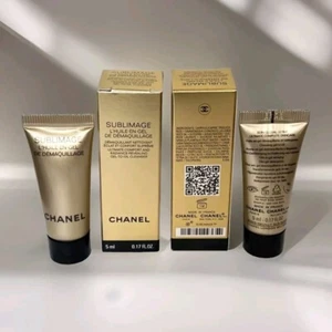2 X CHANEL SUBLIMAGE L'HUILE-EN-GEL DE DEMAQUILLAGE Gel To Oil Cleanser, 5ml - Picture 1 of 5