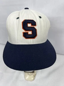 Syracuse Baseball Cap/Hat White Blue & Orange Zephyr 32/5 71/8 Chopped - Picture 1 of 8