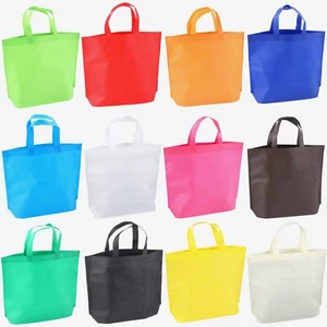 36 Pcs Reusable Large Tote Bags Bulk 12 Colors Party Gift Tote Bag - Picture 1 of 7