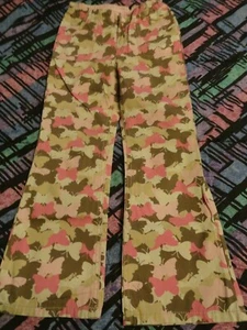 NWOT Girls Carter's Pink & Brown Butterfly Pants - SZ 6 - Picture 1 of 4