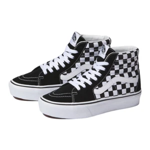 Zapatillas para mujer Vans SK8-Hi Platform 2.0 VA3TKNQXH negras blancas a cuadros - Imagen 1 de 85