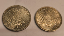 Drei Mark 1911 Bayern - 2 Stück, Prinz Luitpold