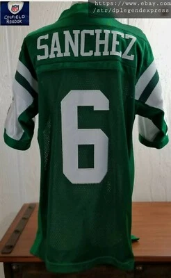 Camiseta deportiva cosida "Youth" de los Jets New York Mark Sanchez #6 Reebok On Field talla S  Foto 1 de 4