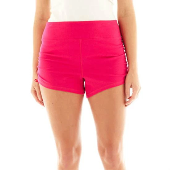 City Streets Ruched Shorts Lively Pink Juniors Size S New Msrp $28.00   - Image 1 of 1