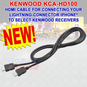 CABLE HDMI KENWOOD KCA-HD100 PARA CONECTAR TU CONECTOR LIGHTNING A KENWOOD - Imagen 1 de 2