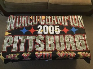 New 2005 PITTSBURGH STEELERS 5 Time World Champions Camo 3’ X 5’  Polyester Flag - Picture 1 of 4
