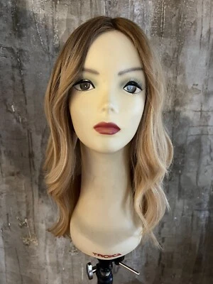 100% EUROPEAN VIRGIN HUMAN HAIR 24" STRAWBERRY BLOND WITH DARK ROOTS - Image 1 of 4