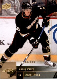2009-10 Upper Deck Exclusives #399 Corey Perry /100