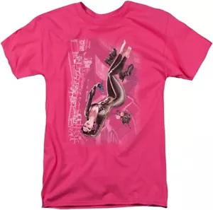 Wicked Tees "Catwoman" Womens Size Small Pink Graphic Tee Shirt - Picture 1 of 1