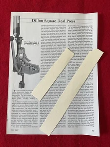 VTG 1987 Magazine Article/Print Ad Dillon Square Deal Press Descriptive Article - Picture 1 of 2