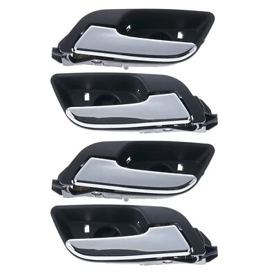 Door Handle Inner for Holden Barina 2011-2018 Set of 4 Chrome FRONT REAR LH+RH - Image 1 of 4