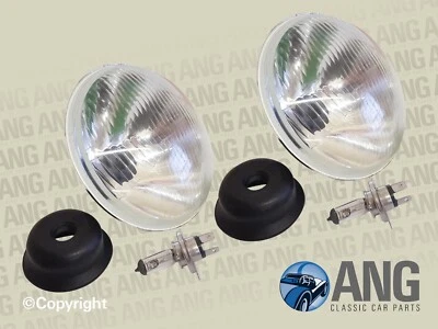 Lotus Elan (1962-1974), Elan +2 (1967-1975) 7" Halogen Scheinwerfer & Glühbirnen x 2 - Bild 1 von 3