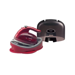 TOSHIBA Cordless Steam Iron Tourist Model La Coo TA-FVW100-R Red Made in Japan - Picture 1 of 2