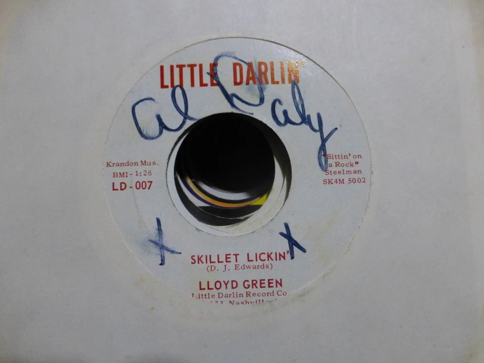 LLOYD GREEN SKILLET LICKIN & GREEN STRINGS.  COUNTRY BOP. NM   45 - Image 1 of 1