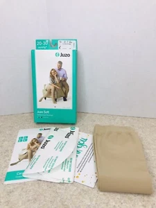 Ginocchiere Juzo 2001 Soft Open Toe Beige Tipo AD Taglia V - 20-30 mmHg Morbide - Foto 1 di 4