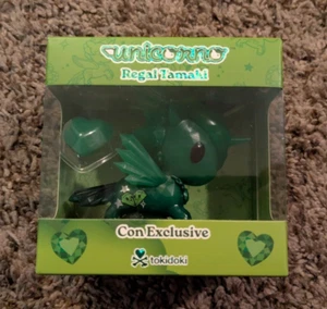 Tokidoki Regal Tamaki Con Esclusiva Figura in Vinile Unicorno - ECCC Verde Prezioso - Foto 1 di 7