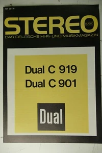 Dual C 919 C 901 Nachdruck Auszug Stereo Nr.35/76 H-26735 - Bild 1 von 5