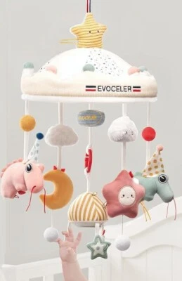 Evoceler 3-in-1 Baby Crib Mobile, REPLACEMENT SOFT BITS incomplete Needs Base - Image 1 of 2