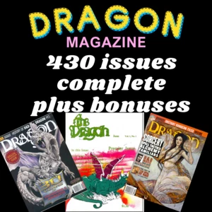 Dragon Official Magazine For D & D Huge Complete Collection 440+ Issues Pdfs - Picture 1 of 11