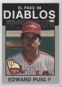 1988 Best El Paso Diablos Platinum Ed Puig Edward Puig #22