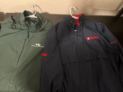 Set Of 2  Windbreaker Mens L Green/NavyRed North End/Port Authority - Image 1 of 4