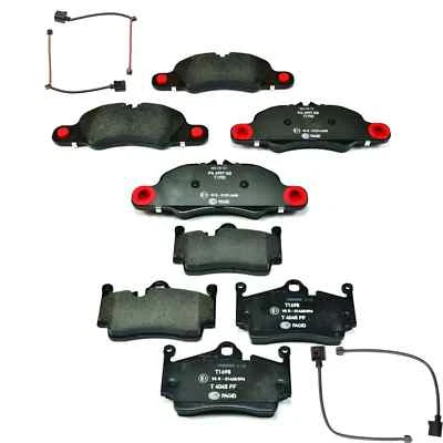 Pagid OEM Front & Rear Disc Brake Pads Sensor Kit Set For Porsche Boxster Cayman Foto 1 de 4