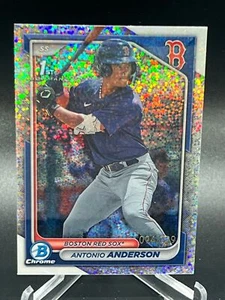 2024 BOWMAN ANTONIO ANDERSON SPECKLE CHROME REFRACTOR 94/299 BCP-20 RED SOX - Picture 1 of 2