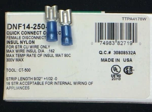 DNF14-250C PANDUIT CONN QC RCPT 14-16AWG 0,250 24 STÜCK - Bild 1 von 1