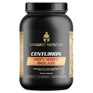 Conquest Nutrition Centurion 100 % Molkenisolat Schokolade Milchshake Geschmack - 2 Pfund - Bild 1 von 3