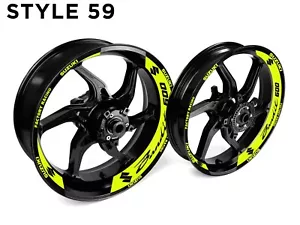 Suzuki Bandit 600 Motorcycle Wheel Rim Wrap Decal Stickers For 17 Inch Wheels - Picture 1 of 16