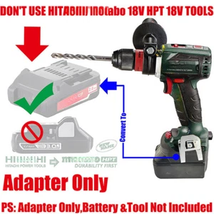 1 Adapter für Makita 18V Bediengerät Akku auf Strom für Metabo 18V 5-Pin Akku Werkzeuge - Bild 1 von 4