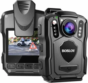 BOBLOV M5 Police Body Camera 64GB 15Hours Recording 170°Angle Law Enforcement - Picture 1 of 10