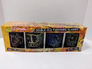 Don • Ed Hardy Designs Double Old Fashioned Glasses Set Of 4 - Picture 1 of 17