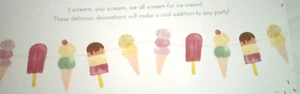 New! We Love Ice Cream GARLAND by Talking Tables 9 Feet. 15 Glitter Ice Creams - Picture 1 of 4