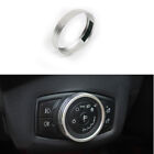 For Ford Focus St Rs 2019-2020 Silver Aluminum Headlight Knob Ring Cover Trim