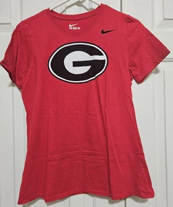 T-shirt NIKE Georgia Bulldogs manica S taglia L rossa con logo Georgia usata in ottime condizioni - Foto 1 di 4