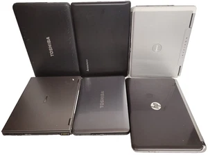 Laptop Restposten 6 Stück für Ersatzteile & Reparaturen Dell HP Toshiba Lenovo - Bild 1 von 10