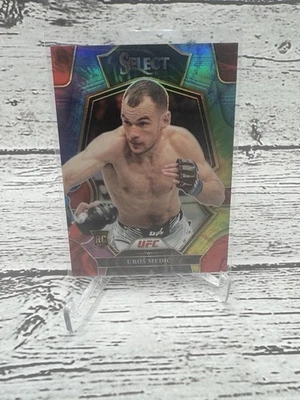 2023 Panini Select UFC Uros Medic RC Tie-Dye /25 - Image 1 of 2