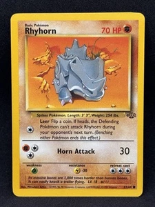 Rhyhorn 61/64 Jungle Unlimited Edition Regular - 1995 Pokémon - Bild 1 von 2