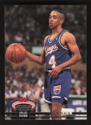 Spud Webb 1992-93 Stadium Club #72 Sacramento Kings - Image 1 of 2