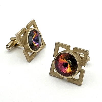 Gemelos Rivoli multicolor DANTE - Gemelos modernos de colección mediados de siglo en tono dorado Foto 1 de 4